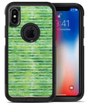 Green Watercolor Stripes - iPhone X OtterBox Case & Skin Kits