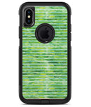 Green Watercolor Stripes - iPhone X OtterBox Case & Skin Kits