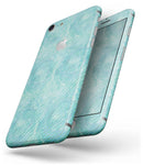 Green Watercolor Swirls and Diagonal Stripes Pattern - Skin-kit for the iPhone 8 or 8 Plus