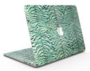Green Watercolor Tiger Pattern - MacBook Air Skin Kit