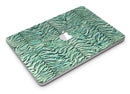 Green Watercolor Tiger Pattern - MacBook Air Skin Kit
