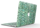 Green Watercolor Tiger Pattern - MacBook Air Skin Kit