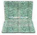 Green Watercolor Tiger Pattern - MacBook Air Skin Kit