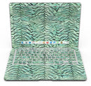 Green Watercolor Tiger Pattern - MacBook Air Skin Kit