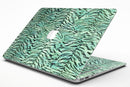 Green Watercolor Tiger Pattern - MacBook Air Skin Kit