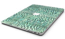 Green Watercolor Tiger Pattern - MacBook Air Skin Kit