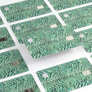 Green Watercolor Tiger Pattern - Premium Protective Decal Skin-Kit for the Apple Credit Card