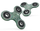 Green Watercolor Tiger Pattern Full-Body Fidget Spinner Skin-Kit