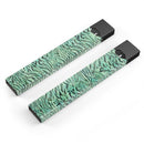 Green Watercolor Tiger Pattern - Premium Decal Protective Skin-Wrap Sticker compatible with the Juul Labs vaping device