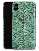 Green Watercolor Tiger Pattern - iPhone X Clipit Case