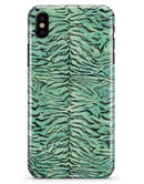 Green Watercolor Tiger Pattern - iPhone X Clipit Case