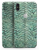 Green Watercolor Tiger Pattern - iPhone X Skin-Kit