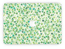 Green Watercolor Triangle Pattern - MacBook Pro with Retina Display Full-Coverage Skin Kit