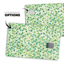 Green Watercolor Triangle Pattern - Premium Protective Decal Skin-Kit for the Apple Credit Card