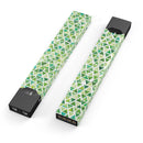 Green Watercolor Triangle Pattern - Premium Decal Protective Skin-Wrap Sticker compatible with the Juul Labs vaping device