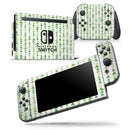 Green Watercolor Triangle Pattern V2 - Vinyl Skin Wrap for Nintendo Switch 2, OLED, Lite, Pro Controller, Wii & Classic Handhelds