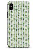 Green Watercolor Triangle Pattern V2 - iPhone X Clipit Case