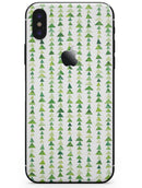 Green Watercolor Triangle Pattern V2 - iPhone X Skin-Kit
