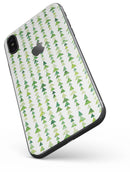 Green Watercolor Triangle Pattern V2 - iPhone X Skin-Kit