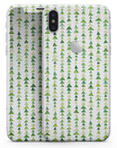 Green Watercolor Triangle Pattern V2 - iPhone X Skin-Kit