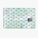 Green Watercolor Tribal Arrow Pattern - Premium Protective Decal Skin-Kit for the Apple Credit Card