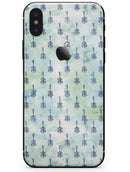 Green Watercolor Tribal Arrow Pattern - iPhone X Skin-Kit