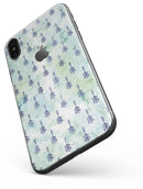 Green Watercolor Tribal Arrow Pattern - iPhone X Skin-Kit
