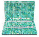 Green Watercolor Woodgrain - MacBook Air Skin Kit