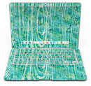 Green Watercolor Woodgrain - MacBook Air Skin Kit