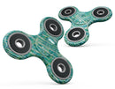 Green Watercolor Woodgrain Full-Body Fidget Spinner Skin-Kit