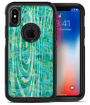 Green Watercolor Woodgrain - iPhone X OtterBox Case & Skin Kits