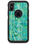 Green Watercolor Woodgrain - iPhone X OtterBox Case & Skin Kits