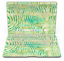 Green Watercolor Zebra Pattern - MacBook Air Skin Kit