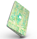 Green Watercolor Zebra Pattern - MacBook Pro with Retina Display Full-Coverage Skin Kit