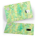 Green Watercolor Zebra Pattern - Premium Protective Decal Skin-Kit for the Apple Credit Card