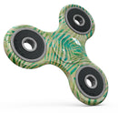 Green Watercolor Zebra Pattern Full-Body Fidget Spinner Skin-Kit