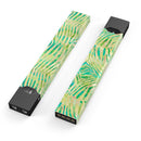 Green Watercolor Zebra Pattern - Premium Decal Protective Skin-Wrap Sticker compatible with the Juul Labs vaping device