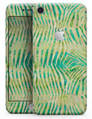 Green Watercolor Zebra Pattern - Skin-kit for the iPhone 8 or 8 Plus