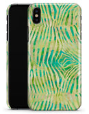 Green Watercolor Zebra Pattern - iPhone X Clipit Case