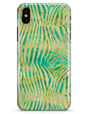 Green Watercolor Zebra Pattern - iPhone X Clipit Case