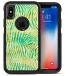 Green Watercolor Zebra Pattern - iPhone X OtterBox Case & Skin Kits