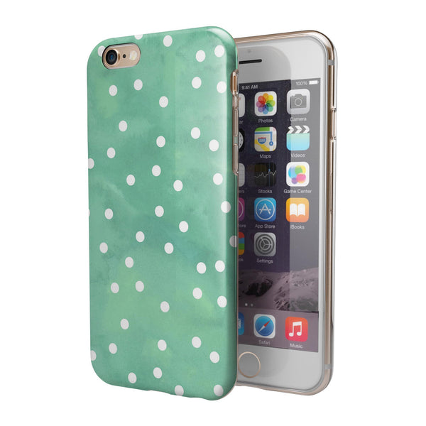 Green_Watercolor_and_Whtie_Polka_Dots_-_iPhone_6s_-_Gold_-_Clear_Rubber_-_Hybrid_Case_-_Shopify_-_V3.jpg
