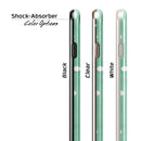 Green Watercolor and Whtie Polka Dots iPhone 6/6s or 6/6s Plus 2-Piece Hybrid INK-Fuzed Case