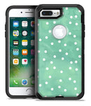 Green Watercolor and Whtie Polka Dots - iPhone 7 Plus/8 Plus OtterBox Case & Skin Kits