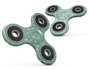 Green Watercolor and Whtie Polka Dots Full-Body Fidget Spinner Skin-Kit