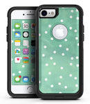 Green Watercolor and Whtie Polka Dots - iPhone 7 or 8 OtterBox Case & Skin Kits