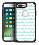 Green Waves with White Micro Dots - iPhone 7 Plus/8 Plus OtterBox Case & Skin Kits