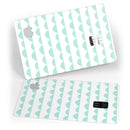 Green Waves with White Micro Dots - Premium Protective Decal Skin-Kit for the Apple Credit Card