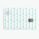 Green Waves with White Micro Dots - Premium Protective Decal Skin-Kit for the Apple Credit Card