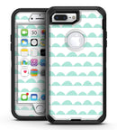 Green Waves with White Micro Dots - iPhone 7 Plus/8 Plus OtterBox Case & Skin Kits